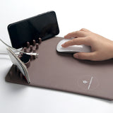 MULTI-FUNCTION ORGANIZER MOUSE PAD WITH WIRELESS CHARGING - The Gadget Sniper