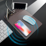 MULTI-FUNCTION ORGANIZER MOUSE PAD WITH WIRELESS CHARGING - The Gadget Sniper